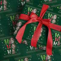 Funny Guinea Pig Ho Ho Ho Ugly Christmas Sweater Wrapping Paper Roll Cute Pet Lover - Wonder Print Shop