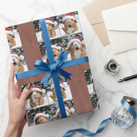 Funny Guinea Pig With Santa Hat Photobooth Wrapping Paper Roll Christmas Gift - Wonder Print Shop