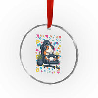 Funny Guinea Pigs And Gaming Lover Gift For Kid Crystal Glass Ornament - Wonder Print Shop