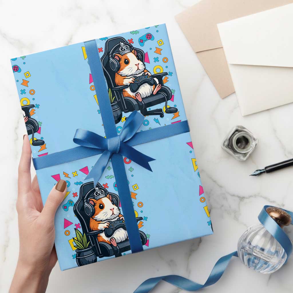 Funny Guinea Pigs And Gaming Lover Gift For Kid Wrapping Paper Roll - Wonder Print Shop