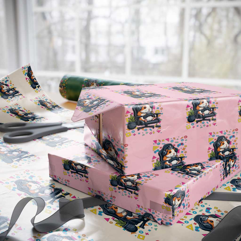 Funny Guinea Pigs And Gaming Lover Gift For Kid Wrapping Paper Roll - Wonder Print Shop