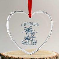 Funny Gulf Of Mexico Social Club Stay Salty Always And Forever Heart Crystal Glass Ornament Coconut Tree Cocktail - Wonder Print Shop