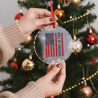 Funny Gulf Of US America Est 2025 Crystal Glass Ornament USA American Flag - Wonder Print Shop