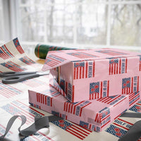 Funny Gulf Of US America Est 2025 Wrapping Paper Roll USA American Flag - Wonder Print Shop