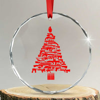 Funny Guns Christmas Crystal Glass Ornament 2nd Amendment Xmas Tree Gun Lovers - Wonder Print Shop