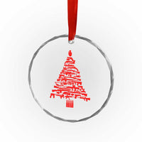 Funny Guns Christmas Crystal Glass Ornament 2nd Amendment Xmas Tree Gun Lovers - Wonder Print Shop