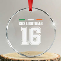 Funny Gus Lightbeer 16 Crystal Glass Ornament Ireland Irish Name St. Patricks Day Drinking Pub - Wonder Print Shop