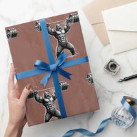 Funny Gym Bigfoot Wrapping Paper Roll Weightlifting Workout