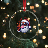 Funny Haitian Xmas Crystal Glass Ornament Jwaye Nwel Creole Cute Black Santa TS09