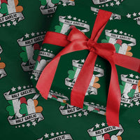 Funny Half Gaelic Half Garlic Wrapping Paper Roll Irish Italian St. Patrick's Day - Wonder Print Shop