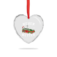 Funny Halloween Christmas Never Better Heart Crystal Glass Ornament Xmas Skeleton Coffin - Wonder Print Shop