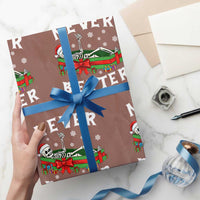 Funny Halloween Christmas Never Better Wrapping Paper Roll Xmas Skeleton Coffin - Wonder Print Shop