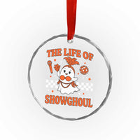 Funny Halloween Costume Showgirl Crystal Glass Ornament The Life of A Showghoul Cute Ghost TS10