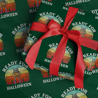 Funny Halloween Frog Wrapping Paper Roll Retro Spooky Season Funny Frogs Costume - Wonder Print Shop