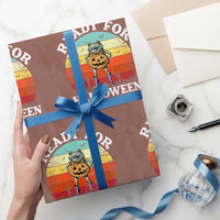 Funny Halloween Frog Wrapping Paper Roll Retro Spooky Season Funny Frogs Costume - Wonder Print Shop
