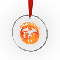 Funny Halloween Mothman Cryptid Creatures Crystal Glass Ornament - Wonder Print Shop