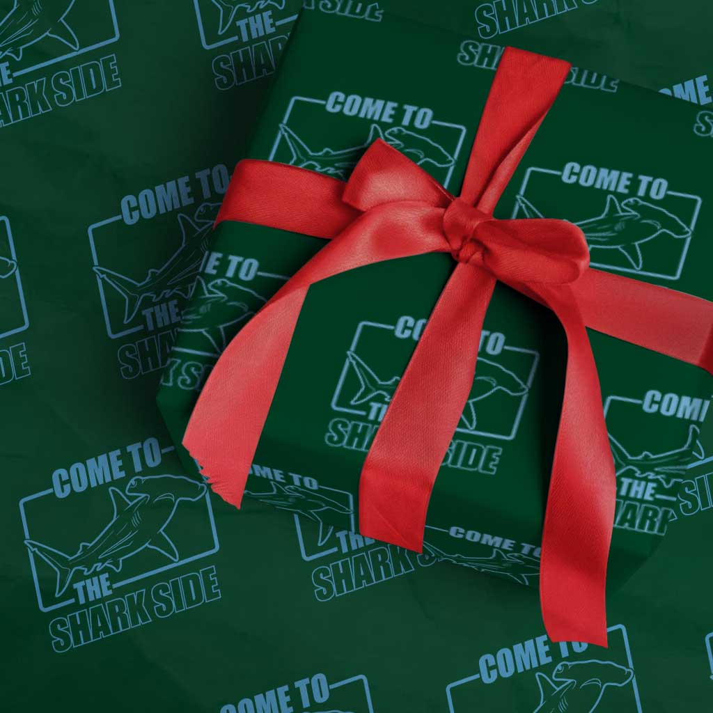 Funny Hammerhead Shark Lover Wrapping Paper Roll Come To The Shark Side