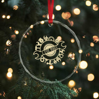 Funny Handyman Father's Day Gift Crystal Glass Ornament I Fix Shit