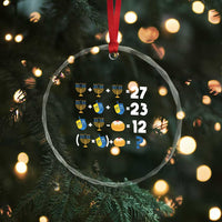 Funny Hanukkah 67 Math Crystal Glass Ornament Teacher Chanukah Six Seven Meme - Wonder Print Shop