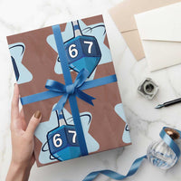 Funny Hanukkah 67 Wrapping Paper Roll Six Seven Meme Dreidel Star Of David - Wonder Print Shop