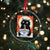 Funny Hanukkah Black Cat Eating Noodle Crystal Glass Ornament - Wonder Print Shop