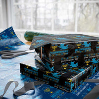Funny Hanukkah Cat Wrapping Paper Roll Light The Meownorah Jewish Menorah Chanukah