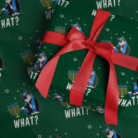 Funny Hanukkah Cat Wrapping Paper Roll What Hanukcat Chanukah Jewish Festival