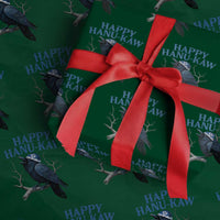 Funny Hanukkah Crow Wrapping Paper Roll Happy Hanukaw Jewish Holiday - Wonder Print Shop