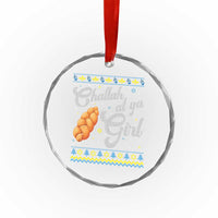 Funny Hanukkah Crystal Glass Ornament Challah At Ya Girl TS09