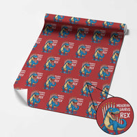 Funny Hanukkah Dinosaur Wrapping Paper Roll Menorasaurus Rex Jewish Holiday Chanukkah - Wonder Print Shop