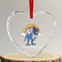 Funny Hanukkah Heart Crystal Glass Ornament Jewnicorn This Is How We Jew It - Wonder Print Shop