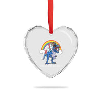 Funny Hanukkah Heart Crystal Glass Ornament Jewnicorn This Is How We Jew It - Wonder Print Shop