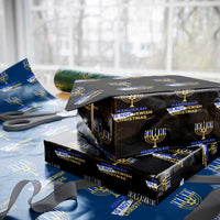 Funny Hanukkah Is Not Jewish Christmas Wrapping Paper Roll Chanukah Menorah - Wonder Print Shop
