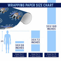 Funny Hanukkah Not Today Santa Wrapping Paper Roll Jewish Chanukah Chrismukkah - Wonder Print Shop