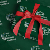 Funny Hanukkah Pajama Wrapping Paper Roll This is My Pajamakah Gift Chanukah - Wonder Print Shop