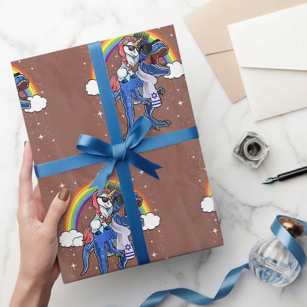 Funny Hanukkah Wrapping Paper Roll Jewnicorn This Is How We Jew It - Wonder Print Shop
