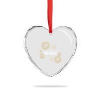 Funny Happy New Year Bitches Heart Crystal Glass Ornament NYE Party Fireworks - Wonder Print Shop