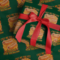 Funny Hard Hot Dog Meme Wrapping Paper Roll Call Me The Vet Cause I Be Bootleg - Wonder Print Shop