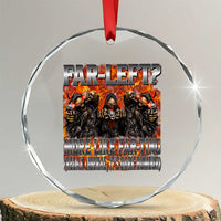 Funny Hard Skeleton Meme Bootleg Crystal Glass Ornament Far Left? More Like Farting - Wonder Print Shop