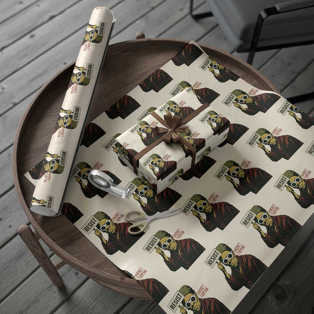 Funny Harriet Tubman Says Resist Wrapping Paper Roll Female Empowerment History Gift - Wonder Print Shop