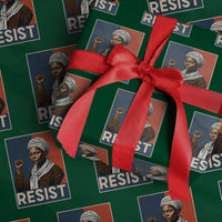 Funny Harriet Tubman Says Resist Wrapping Paper Roll Strong Black Woman Leader - Wonder Print Shop