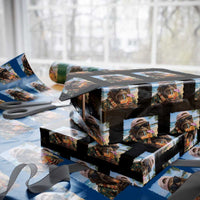 Funny Hawaiian Bigfoot Wrapping Paper Roll Tropical Beach Party Graphic