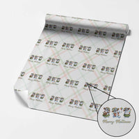 Funny Hawaiian Snowman Summer Graphic Wrapping Paper Roll Merry Meltmas