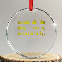 Funny Heated All The Time Rivalry Occasionally Crystal Glass Ornament LGBT Ice Hockey