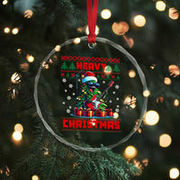 Funny Heavy Xmas Rock Band Guitarist Crystal Glass Ornament TS09