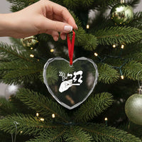 Funny Hebrew Heart Crystal Glass Ornament Let's Get Chai Jewish Vintage Cigarette - Wonder Print Shop