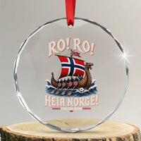 Funny Heia Norge Soccer Viking Row Crystal Glass Ornament Ro Ro Norway Football Fans Norwegian Pride