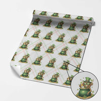 Funny Highland Cow St Patricks Day Wrapping Paper Roll Farm Lover Gift