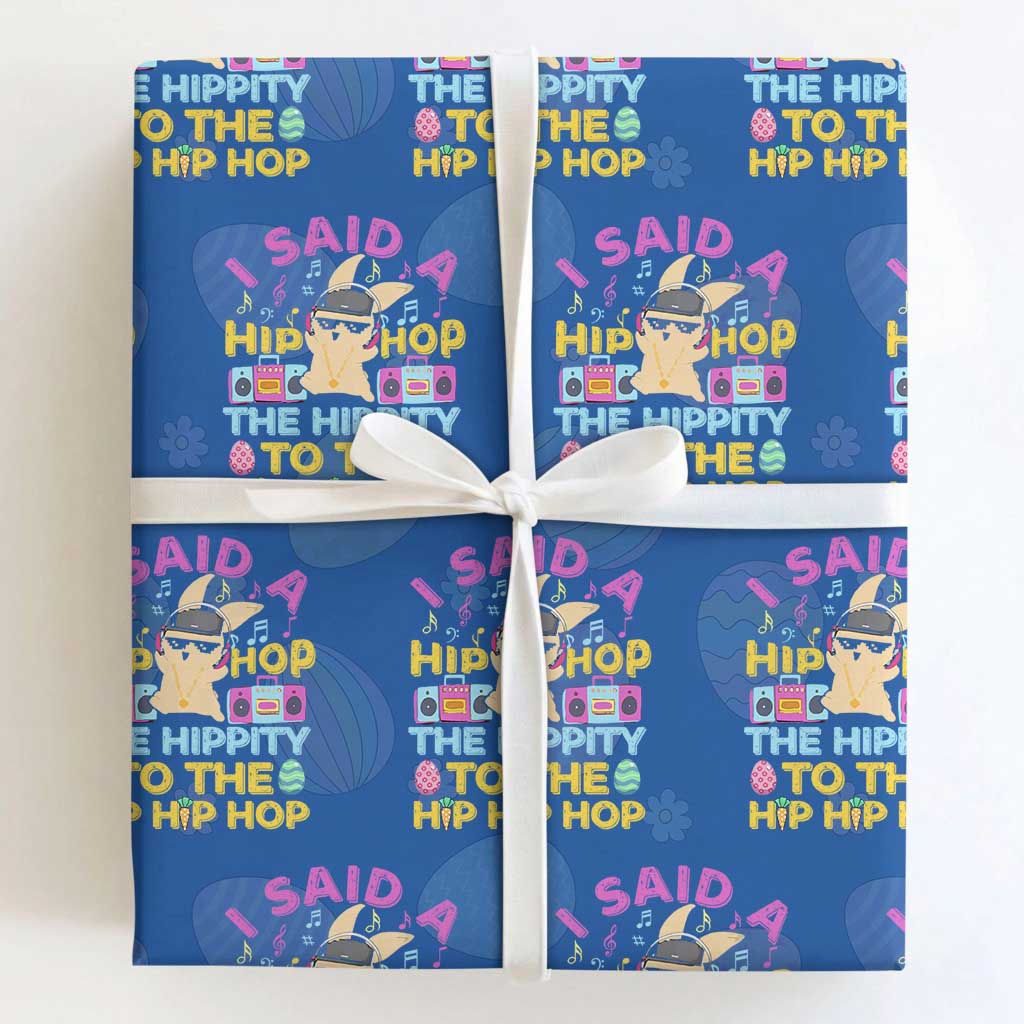 Funny Hip Hop Hippity Easter Bunny Wrapping Paper Roll