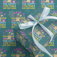 Funny Hip Hop Hippity Easter Bunny Wrapping Paper Roll
